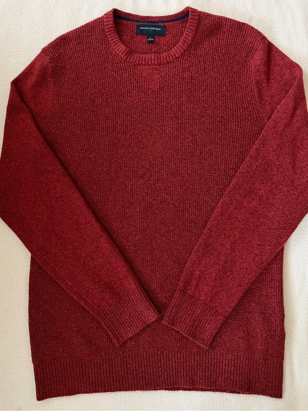 Banana Republic Men’s Red Crewneck Sweater